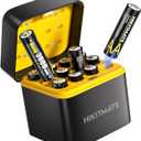 12 Pack Rechargeable Lithium AA Batteries 3600mWh 1.5V, 2000 Cycles with 12-Slot Smart Charger & LED Indicators, Ultra-Long Lasting Power for High-Drain Devices - Cost-Effective & Reliable