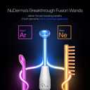 Pure Daily Care NuDerma Clinical Portable Skin Therapy Wand, Machine with 6 Fusion Neon + Argon Wands Anti Aging - Clarifying - Skin Tightening & Radiance - Wrinkle Reducing