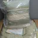 Tommy Bahama - Queen Comforter Set, Reversible Cotton Bedding with Matching Shams & Bonus Throw Pillows, Super Soft Bedding Set (Serenity Green, Queen) (Green/Off-white/Blue)