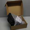 Portable Collapsible Stool Set - Heavy Duty Square Collapsible Stool + Thick Seat Cushion - 550lbs Load Capacity for Camping Picnic Gardening Travel (Black/Black)