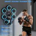 Music Boxing Machine for Adults Kids Interactive Punching Trainer with Boxing Gloves, Large Size Wall Mounted Electronic Boxing Target
