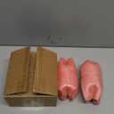 MyGift Small Clear Glass Reed Diffuser Bottles, Vintage Embossed Apothecary Style Flower Bud Vases with Cork Lids, Set of 2