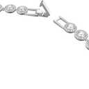 Swarovski Crystal Authentic Angelic All Around Set of Necklace, Bracelet and Earrings, White, Rhodium Finish- Women's Hypoallergenic Sparkling Jewelries - Nickel Free Crystal Jewelry Collection