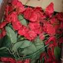 Artificial Fake Hanging Hibiscus Flowers Plants Baskets for Outdoor Decor, Faux Silk Hibiscus Long Vines in Planter UV Resistant Realistic Flowers for Outside Porch Patio Home Decoration, Red