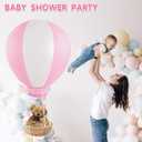 3FT Pink Hot Air Balloon, Inflatable Baby Shower Decoration, Hanging Hot Air Balloon for Girls Baby Birthday Party Wedding Exhibitions, Air Pump Included