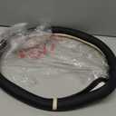 Custom fit for Lexus Car Steering Wheel Cover, Nappa Leather Non-Slip Steering Wheel Cover, Designed for Lexu-s Interior Accessories (Beige,for Lexus)