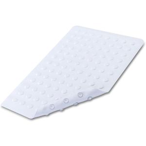SlipX Solutions White Rubber Bath Safety Mat Provides Essential Coverage & Reliable Slip-Resistance in Tubs & Showers (14 x 22 Inch, 100 Suction Cups, Machine Washable)