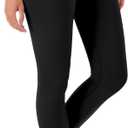 Hanes Women's Moves 7/8, Soft Moisture-Wicking Leggings with Internal Pocket, 25" (Large, Black)