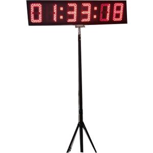 AZOOU 5-inch 6 Digits LED Countdown/up Clock with Tripod for Sports Race Timing Red Color