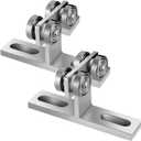 Electric 4 Wheel Trolley Assembly For Taller Strut Channel For 1-5/8" Wide All Unistrut 1-5/8" 4 Wheel T Trolley Assembly Roller Stable Trolley Silent For Stable High-Load Load 1000 Pound (2 Pack)