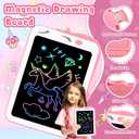 LCD Writing Tablet for Kids, Unicorn Girl Toys, Toddlers Toys Drawing Board, Educational Doodle Pad Kid Toy for 3 4 5 6 7 8 Year Old Girls Boys Easter Birthday Party Xmas Gift, 8.5inch (Pink)