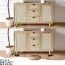 1.5 inch Furniture Risers, Rectangle Adjustable Risers Blocks for Bed Sofa Table and Couch Lifting,Heavy Duty Support Up to 1,300 Lbs (4 Pack-Black)