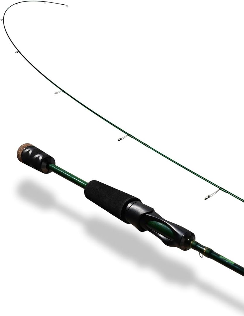 LITTMA Whisper 6'6" Ultralight Spinning Rod for Trout, Fast Action 2-Piece | Ultralight spinning rod for trout and panfish on ponds and wider streams, with fast-action finesse control, 1/32–3/16 oz lures and 2–6 lb line