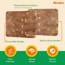 Riveira Acacia Wood Cutting Board Gourmet Acacia Grandeur: 12 x 10 Wooden Chopping Board Natural Wooden Cutting Boards For Kitchen Decorative Innovative Juice Grooves