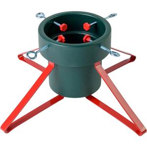 Blissun Metal Christmas Tree Stand, Adjustable Christmas Tree Holder, Xmas Tree Stand for Real Tree Fits for 2-Inch to 5.3-Inch Trunk