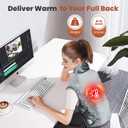 Heating Pad for Back Pain Relief, Large Electric Heat Pad for Neck and Shoulders, 6 Heat Settings & Auto Shut Off Hot Pad, Machine Washable Ultra Soft Fabric, Gifts for Women, Men, Mom, Dad (37''x 24'', Light Gray)