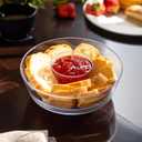 Amazing Abby - Charlie - Plastic Chip and Dip Bowl, Clear Serving Platter, Unbreakable Party Appetizer Tray, BPA-Free, Dishwasher-Safe, Great for Chips, Salsa, Veggies, Snacks, and More