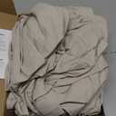 GOKOTTA King Fitted Sheet Only, 16-Inch Deep Pocket King Size Fitted Sheet with Elastic Corner Straps -Washed & Brushed Microfiber Polyester- Ultra Soft, Hotel Luxury, Non Slip, Wrinkle-Free - Beige