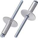 Wensilon(150 pcs) 3/16 * 1/2" Large Cap Open End Aluminum Blind Rivets,5 * 13 Blind Rivet