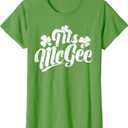 Tits McGee Vintage St. Patrick's Day Funny Shamrocks Retro T-Shirt XS