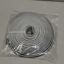 BBTO Weather Stripping Door Seal Exterior Weather Strip for Window V-Shaped Foam Kerf Garage Door Gap Blocker Soundproof Home Improvement Easy to Install(40 Feet,Black)