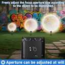 Solar Spot Lights Outdoor Adjustable Beam & PC Light Guide Column, 12 Pack Solar Lights Outdoor Waterproof IP65, 2 Modes & Auto On/Off Landscape Spotlights for Garden Yard Pathway Tree (Warm Yellow)