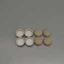 uxcell Furniture Sliders, 8Pcs 1 1/4" - Formed Felt Round Sliding Pads, Chair Glides for Carpeted Tile Vinyl Hardwood Floors (Beige)