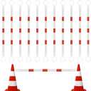 Huwena Retractable Traffic Cone Bar from 4ft to 7.2ft Lightweight Bars Traffic Barricade Road Cone Connecting Rod Expandable Safety for Road Parking Use