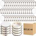 120 Pcs 4 Inch Wedding Tambourine Bulk Drum for Adults Wooden Hand Held Tambourines with Metal Jingles Musical Educational Drum Instrument Percussion Gift Church Wedding Party Favor Games