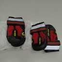 QUMY Dog Shoes for Large Dogs, Medium Dog Boots & Paw Protectors for Winter Snowy Day, Summer Hot Pavement, Water-Resistant in Rainy Weather, Outdoor Walking, Indoor Hardfloors Skid-Resistant Sole (Size 4: 2.2''x2.6''(W*L) (Pack of 4))