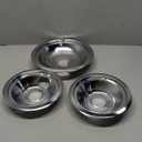 3-Piece Drip Pans Set - Compatible with GE Stoves - Chrome Finish Electric Stove Burner Drip Pans - 2 x 6inch, 2 x 8inch Stove Drip Pans - GE Stove Drip