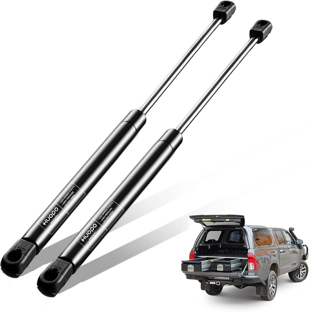 C16-02622 GSNI-5200-30 17 inch 28lb/124N Gas Strut Shocks Spring Lift Support for Leer Camper Shell Topper Rear Windows Door Truck Cap Toolbox Canopy Struts Replacement Part, Set of 2