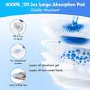 80 Count Potty Liners with 600ml Super Absorbent Pads, Disposable Potty Bags for Potty Training Toddlers, Portable Toilet Liners Compatible with OXO Tot 2-1 Go Potty & Most Potty Chairs