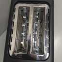 Chefman 2 Slice Toaster, 7 Shade Settings, Removable Crumb Tray, Thick Bread and Bagel Toaster with Defrost and Cancel Buttons  Black (Basic - New)