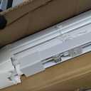 No Tools No Drill Cordless Mini Blinds, 1" L-Shaped Slats Light Filtering Shades, Horizontal Vinyl Blinds for Indoor Windows, White,35.5" Wx 36" H