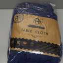 BRILLMAX 6 Pack Navy Blue Tablecloths 60 x 102 Inch for 6ft Rectangle Tables - 150 GSM Polyester Fabric, 15" Standard Drop, Water, Stain & Wrinkle Resistant Cloth Cover for Wedding Dining Buffet