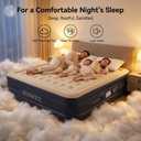 King Air Mattress with Built in Pump,18" Raised Blow up Bed, 900lb