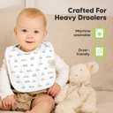 KeaBabies 8-Pack Bibs for Baby Girl, Boy - Pullover Large Baby Bibs for Drooling and Teething Infant, Newborn, Soft & Absorbent Organic Cotton, Long Torso Coverage Keep Toddler Clean & Dry (Vessels)