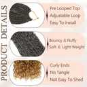 Vustbeauty 9 Packs Boho Box Braids Crochet Hair 24 Inch Goddess Box Braids Crochet Hair With Curly Ends Synthetic Bohemian Braids Hair Extension For Women (24inch, 1B/27)