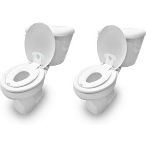 Ingenuity: ity by Ingenuity Flip & Sit Potty Seat 2pk (White) Easy to Set Up & Remove Potty Training Seat That Attaches to Adult Toilet Seat