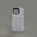 For iPhone 14 Pro Case Cute - Wireless Charging Compatible - Dual-Layer Hard Shell + Silicone Cover - Aesthetic Protective Trendy Trendy Phone Case for Women - Vintage Bows & Ribbons