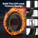 HAONAIMO E Scooter Tires,10 Inches x 2.5 Solid Tires,10 Inches Solid Replacement Wheels,60/70-6.5 Electric Scooter Solid Rubber Tires,Honeycomb Solid Tires for Ninebot Max G30/G30D/G30E/G30LP-Yellow