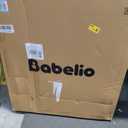 Babelio Baby Gate for Stairs, Kitchen & Doorways, 26-43" W 28" H No Bottom Bar| Easy Installation| One-Handed Operation| Auto-Close| Hardware Mount (Drill Needed) Safety Dog/Pet Gate Indoor (Grey)