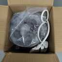 Cushious Electric Heated Blanket Throw 50''x60''Size Faux Fur Heating Blanket 10 Heating Settings, 1-8h Timer & Overheat Protection, Machine Washable, Soft Flannel and Sherpa Full Body Warmth (Light Gray)