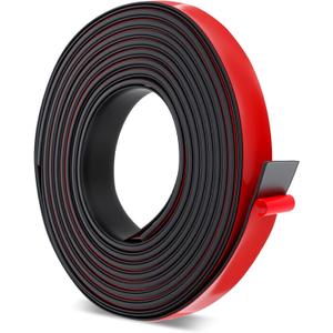 Adhesive Solid Rubber Strips, 1" Wide x 0.04" Thick x 177" Long Solid Rubber Seal Strip Neoprene Rubbers Roll for DIY Gaskets Pads Seals Crafts Protection Warehouse Flooring