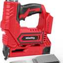 Cordless Brad Nailer Compatible with Milwaukee 18V Battery, 5/8 to 1-1/4 Inch 18 Gauge 2-in-1 Nail Gun with 2000 Nials for Wood Carpentry, Powered Electric, 2 Mode, Tool Only, 5.9LBS