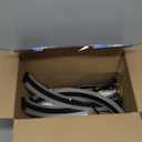 ZMISHIBO Ceiling Fans with Lights and Remote, 19.7'' Low Profile Ceiling Fan, 3000-6000K Dimmable Modern Flush Mount LED Fan Light, 6 Wind Speeds, Black Fandelier Ceiling Fans for Bedroom