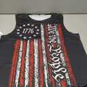 Mens Patriotic Tank Top, American Flag Graphic 4th of July Sleeveless Shirt Distressed Gym Workout USA Muscle Shirt, Medium