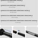 ALLZONE Adjustable Tension Curtain Rod, 42 to 78 Inches, Spring Loaded Curtain Rods No Drilling, Renter Friendly Tension Rod for Windows, Shower, Closet, No Drill, Non-Slip, Black
