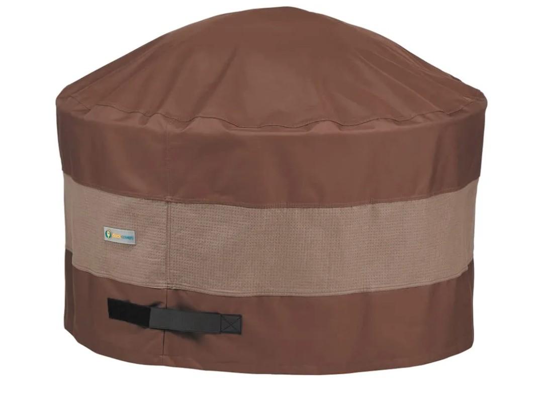 DUCKCOVERS Ultimate Waterproof 36 Inch Round Fire Pit Cover, Patio Furniture Covers